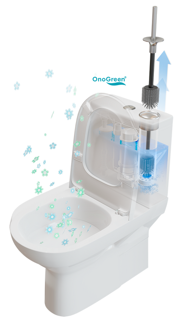 Escobilla de baño Invisible Onogreen CROMO